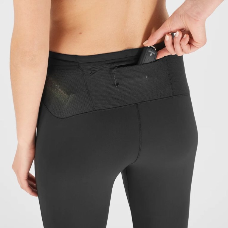 Salomon Xa Warm Women's Running Tights Black | CA 97E34